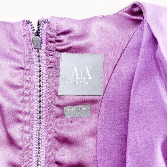Armani Exchange Purple Vest Bow Detailing SZXS NWT - Picture 6 of 9